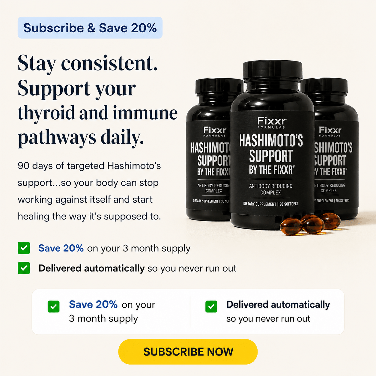 90-Day Hashimoto's Support By The Fixxr®
