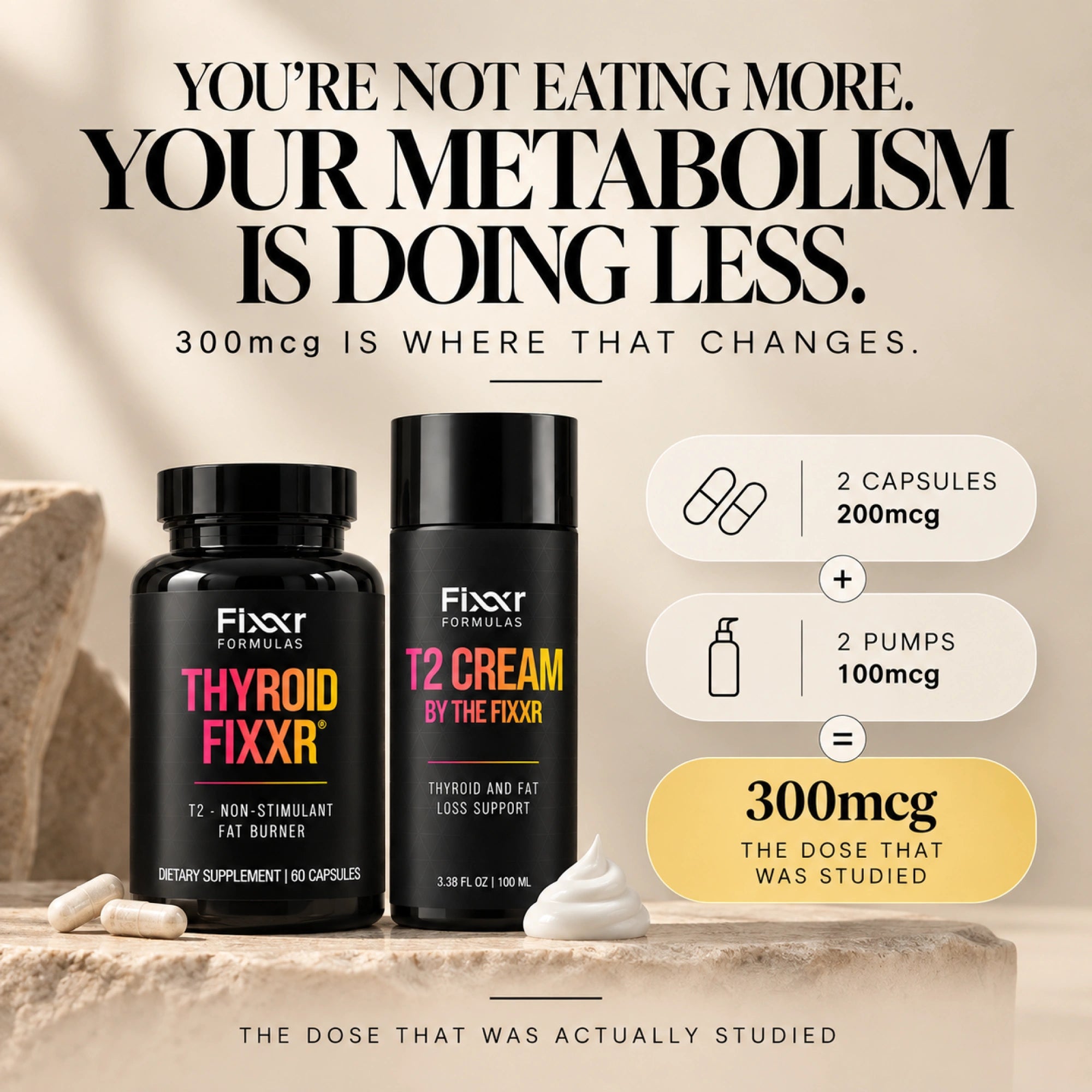 Thyroid T2 Pill + Cream Duo